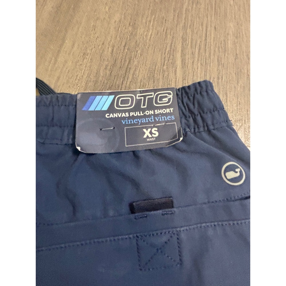 Vineyard Vines OTG Canvas Pull-On Shorts Mens XS Blue Blaze 7" Inseam NWT - Picture 3 of 6